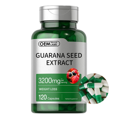 El cortador gordo herbario complementa el extracto 3200mg de la semilla de Guarana