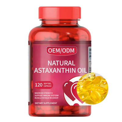 El suplemento natural 2000 de la astaxantina de MG Softgel encapsula aduana de la etiqueta privada