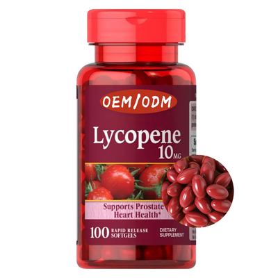 Cápsula de encargo de Softgel del licopeno del OEM de Logo Supplements aprobada por la FDA