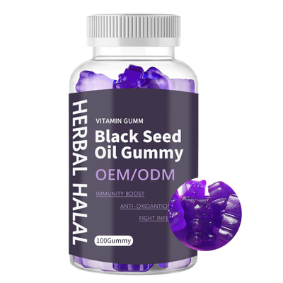 El antioxidante complementa la vitamina gomosa MSDS del aceite de semilla del negro del OEM certificado