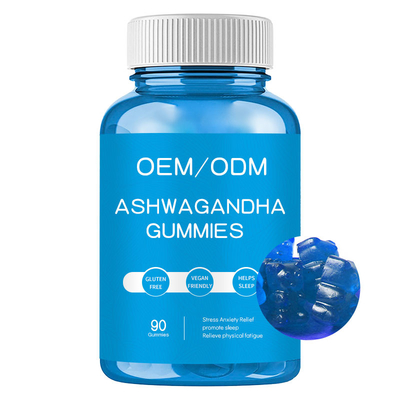 El alivio Ashwagandha de la ansiedad de la tensión complementa bolas de la tensión de Gummies