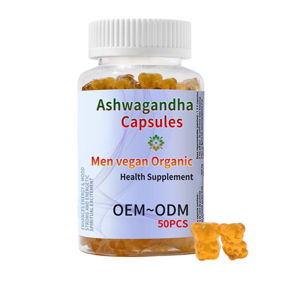 El vegano orgánico Destress relaja al OEM de Gummies Ashwagandha de la tensión de Gummies