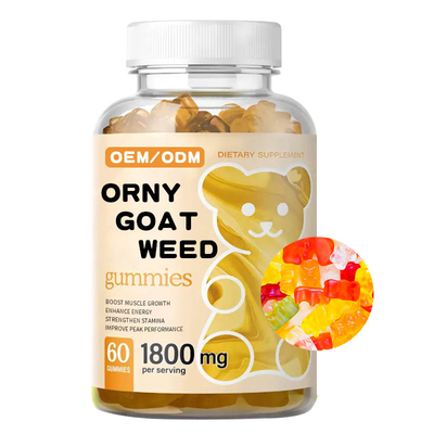 El aumento masculino herbario de Hollycon complementa la mala hierba córnea Gummies 7000mg de la cabra