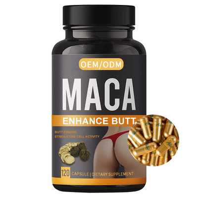 Cápsulas del oro de Maca del suplemento de la raíz de Maca del negro de GMPC para las mujeres