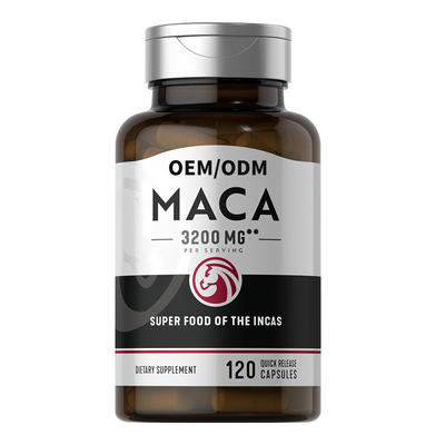 Cápsulas negras orgánicas de Maca de la salud de los hombres las últimas complementan sabor de encargo