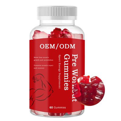 Los adultos de BCAA cargan el suplemento de Gummies del entrenamiento de las cápsulas del aumento pre