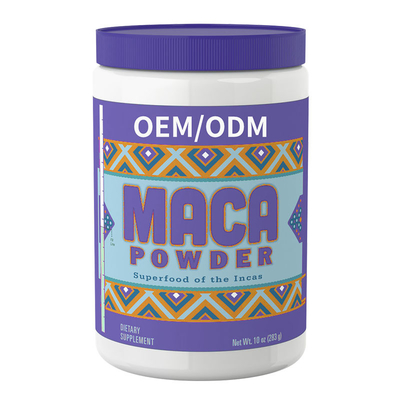 ODM negro orgánico del polvo del suplemento de la raíz de Maca