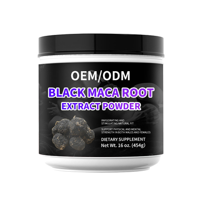 Polvo herbario de la raíz del maca Maca del suplemento negro natural del 100%