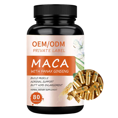 El ginseng Extractum del ODM Maca Panax encapsula el suplemento masculino