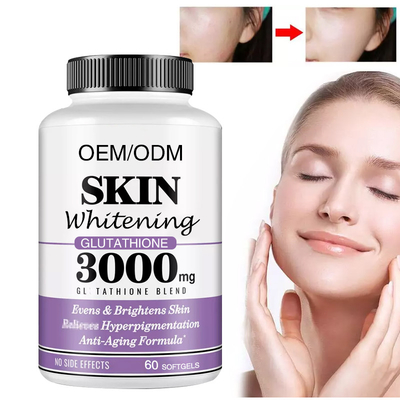 60 uds glutatión 500mg belleza cápsulas para blanquear la piel forma personalizada