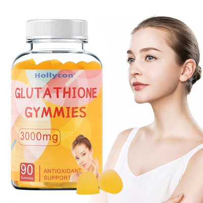 60 Cts/el blanquear de la piel del suplemento de la vitamina C de Gummies del glutatión de la botella gomoso