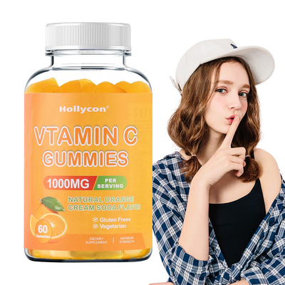 Vitamina C 1000mg Gummies del FDA para la piel vibrante que brilla intensamente de los adultos y de los niños