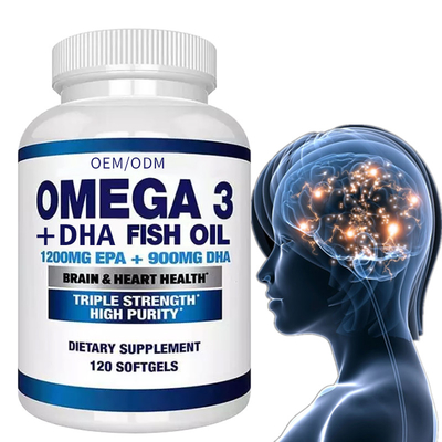 Suplemento alimenticio dietético de la fuerza del triple del aceite de pescado del ODM Omega 3