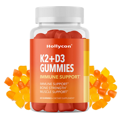 Salud del hueso de la vitamina D3 K2 Gummies del OEM y suplementos inmunes de Gummies de la ayuda