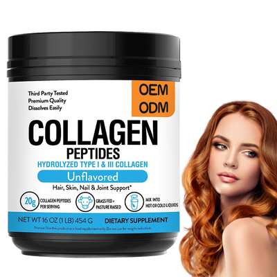 Las etiquetas modificadas para requisitos particulares se chiban a Fed Hydrolyzed Collagen Powder que 1 libra promueve elasticidad de piel