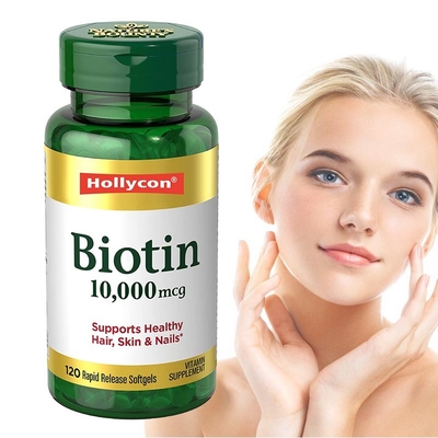 60PCS complementa al OEM apoya la piel del pelo y las cápsulas sanas de Softgels de la biotina de los clavos