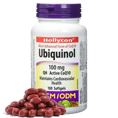 La coenzima cardiovascular Q10 Softgel de la salud C Ubiquinol de la ayuda del suplemento de la atención sanitaria del OEM encapsula para el corazón sano Q10