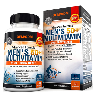 El Multivitamin de los hombres de encargo del sabor para las cápsulas del Multivitamin del magnesio del calcio del cinc del funcionamiento del foco de la energía
