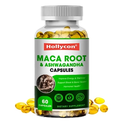 La raíz de 60 PCS Maca encapsula el suplemento masculino del recinto limpio del OEM
