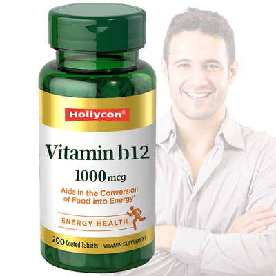 La vitamina b12 del GMP hace tabletas al vegano de 1000mcg 20pcs que el suplemento apoya metabolismo energético