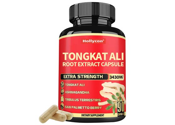 Suplemento de apoyo masculino natural de hierbas Tongkat Ali Extracto de raíz cápsula