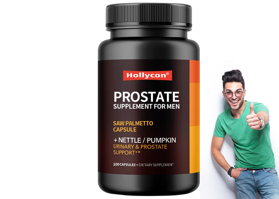 100pcs / botella Suplemento de próstata para hombres Saw Palmetto cápsula