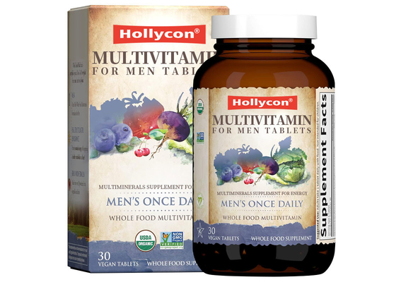 OEM Etiqueta privada Dieta Multiminerals Suplemento de energía Multivitaminas para hombres Tabletas