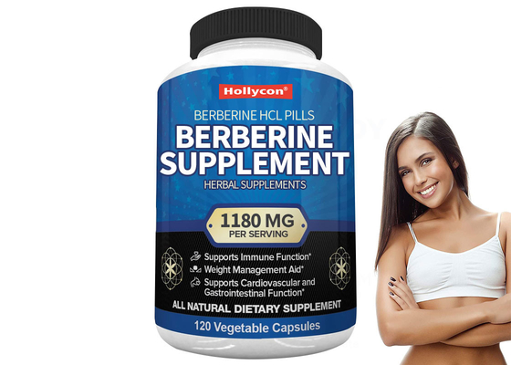 120 cápsulas Suplementos dietéticos Refuerzo del sistema inmunológico Suplemento de Berberina HCl píldoras