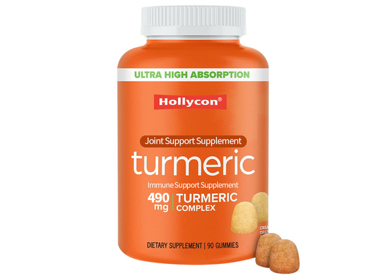HALAL Suplementos OEM cúrcuma curcumina gomitas suplementos dietéticos 90pcs apoyo a la salud de las articulaciones