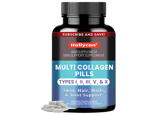 90PCS Multicolágeno Pillas Apoyo para el cabello, uñas, articulaciones y salud intestinal Apoyo para la piel