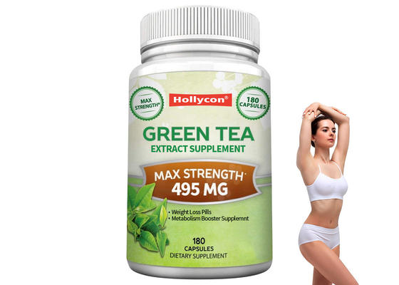 Extracto de té verde cápsulas suplementos OEM para aumentar la termogénesis píldoras para bajar de peso