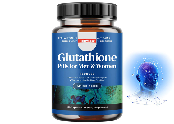 MSDS Glutationa píldoras 120 cápsulas para hombres y mujeres Suplemento para blanquear la piel