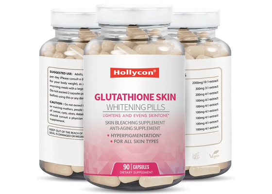 Las píldoras blanqueadoras de glutatión ayudan a hacer que la piel se vea más joven