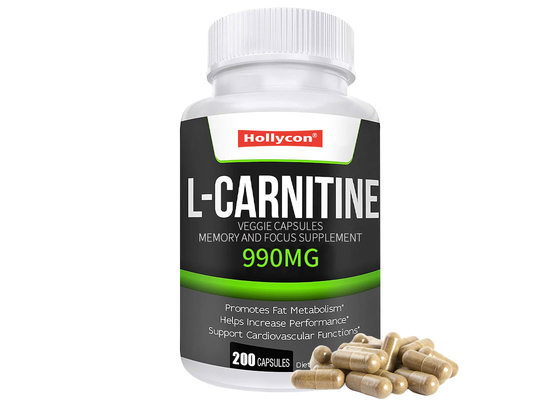 L-carnitina cápsula 200 píldoras ayuda a quemar grasa cápsulas de vegetales apoya