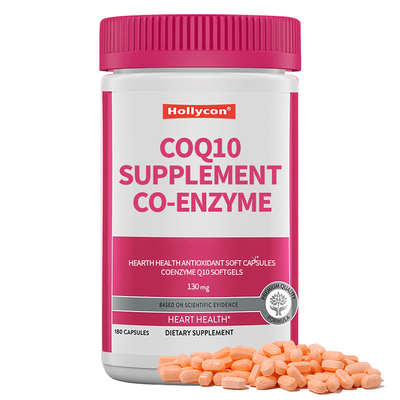 Suplemento de CoQ10 de alta calidad Coenzima Q10 para la salud del corazón Antioxidante cápsulas blandas