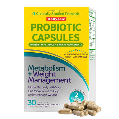 Capsulas probióticas para un metabolismo saludable Control de peso Suplemento de salud intestinal Capsulas para bajar de peso