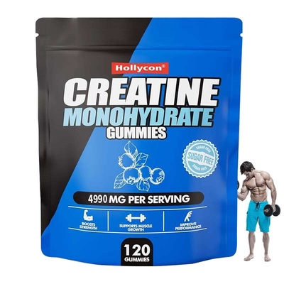 120 Gummies OEM Suplementos de etiqueta privada sabor personalizado de frutas Gummies de creatina