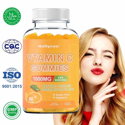Suplemento dietético antienvejecedor de la ayuda inmune gomosa de la vitamina C del COA