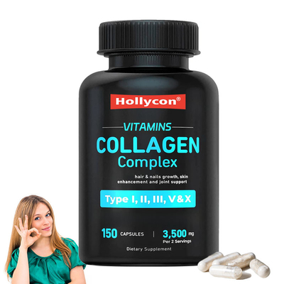 Apoyo OEM Colágeno para mujeres Hombres píldoras de colágeno múltiples vitaminas cápsulas de colágeno