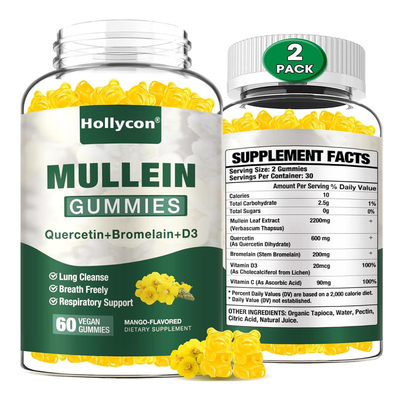 Gomitas de muleta para adultos con Bromelina Limpieza pulmonar Suplemento digestivo