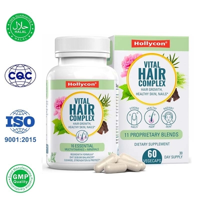 Vitaminas para el crecimiento del cabello Las cápsulas ayudan a tener un cabello saludable, piel, uñas Suplemento de biotina