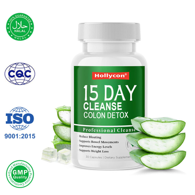15 días Limpieza intestinal Apoyo para adelgazar cápsulas Limpieza del colon Alivio de la hinchazón