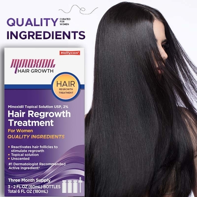 Proveedor Minoxidil 5% Tratamiento para el crecimiento del cabello Solución de minoxidil ayuda al crecimiento del cabello