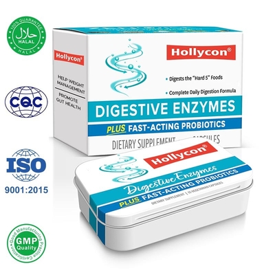Enzimas digestivas Suplemento de adelgazamiento Cápsulas para apoyar la salud digestiva Alivio de la hinchazón