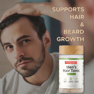 OEM Suplemento para el crecimiento del cabello masculino apoya el crecimiento del cabello y la barba