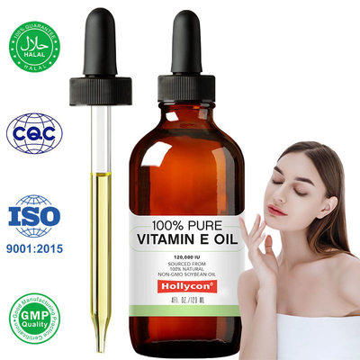 OEM 100% de vitamina E pura gotas de aceite para el rejuvenecimiento de la piel y la prevención de cicatrices