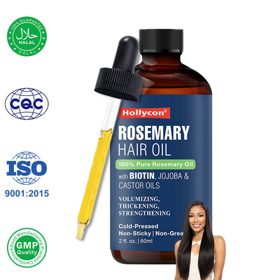 Aceite de romero para el crecimiento del cabello Nutrición del cuero cabelludo Antidandrufe Fortalecimiento de los folículos