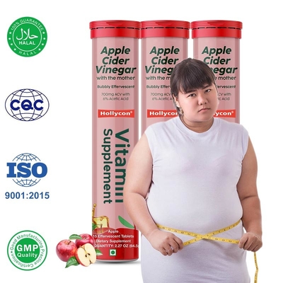 Vinagre de sidra de manzana tabletas efervescentes tabletas adelgazantes ayudan a perder peso