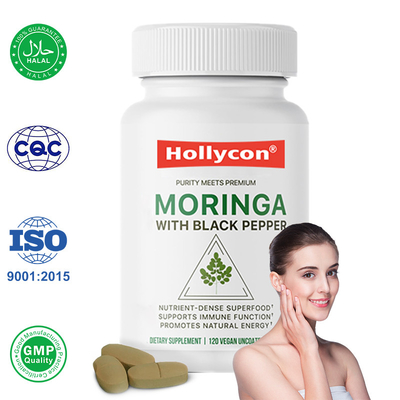 Tabletas de Moringa orgánica Apoyo inmunológico Aumento de energía y mejor absorción